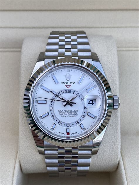 rolex sky dweller white dial jubilee